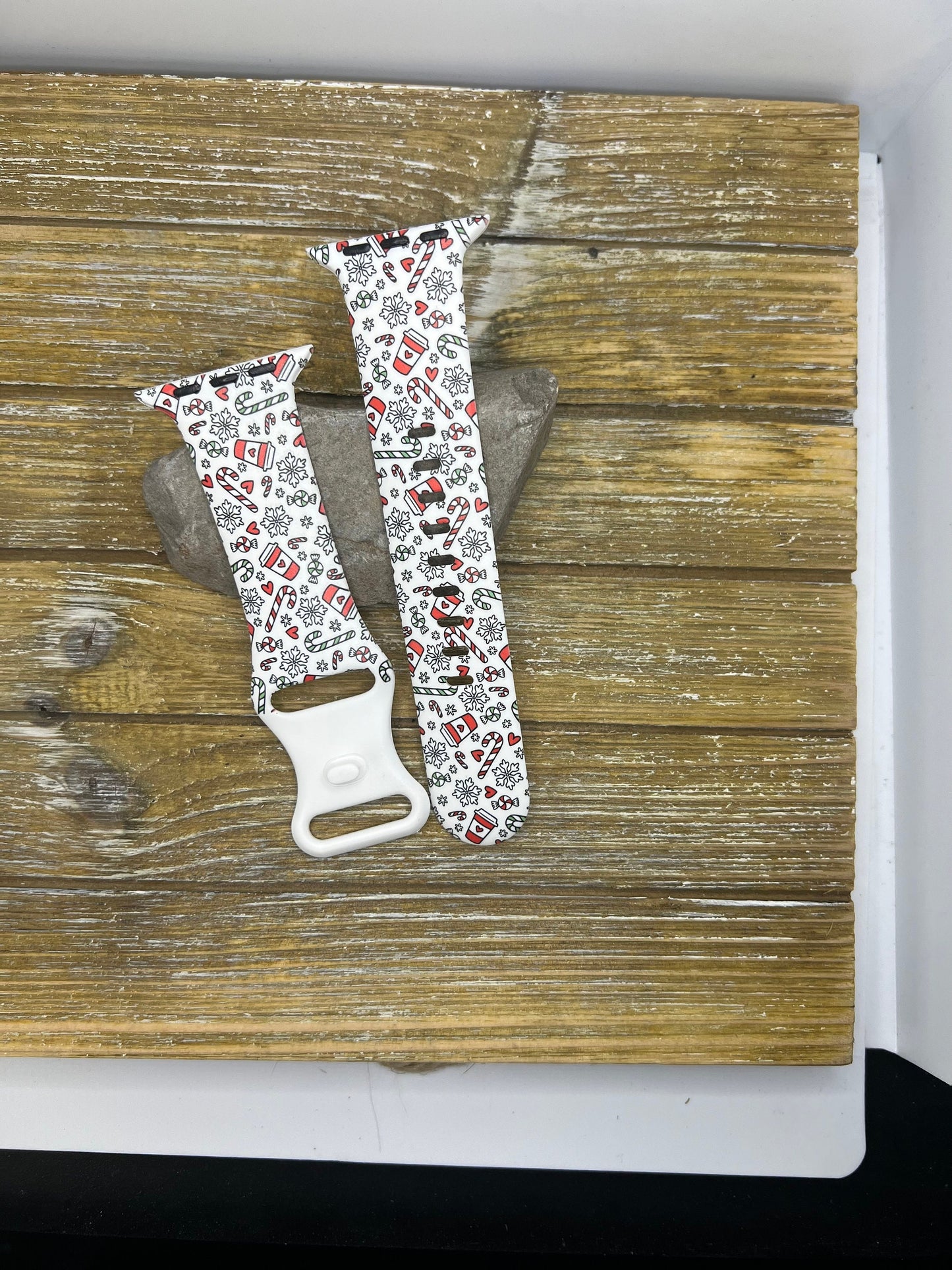 Candy Cane and Coffee watch band compatible w apple watch Christmas Band 38mm 40mm 41mm 42mm 44mm 45mm 49mm