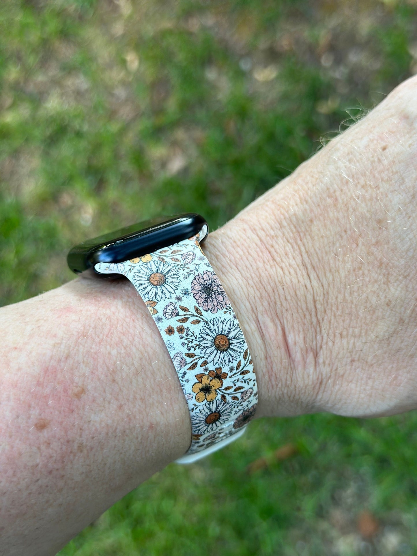 Fall watch band for apple watch fall floral flowers iwatch 20 22 38 40 41 42 44 45 49mm