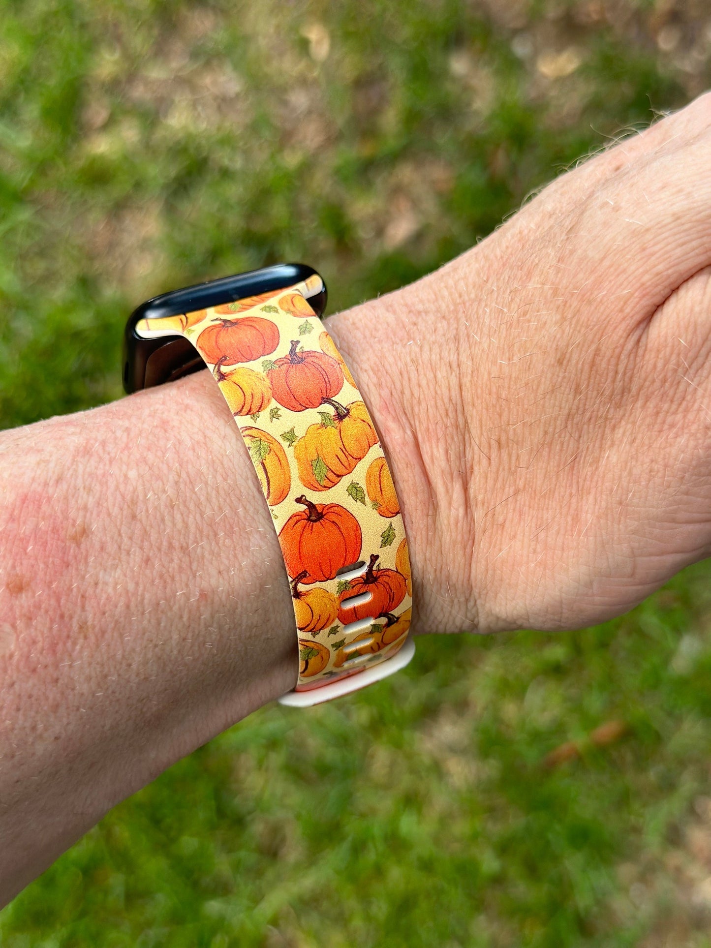 Fall watch band for apple watch autumn pumpkins iwatch 20 22 38 40 41 42 44 45 49mm