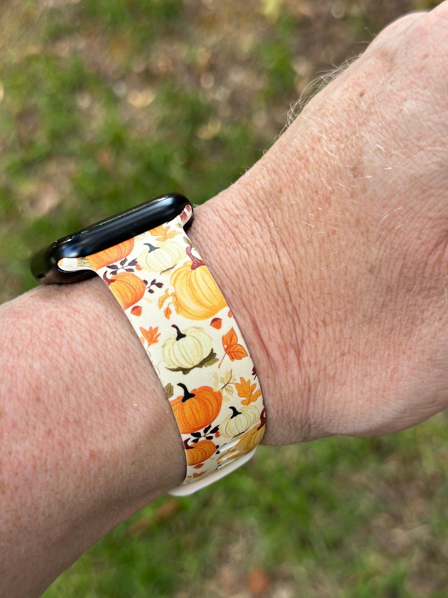 Pumpkin fall watch band for apple watch autumn pumpkins iwatch 20 22 38 40 41 42 44 45 49mm