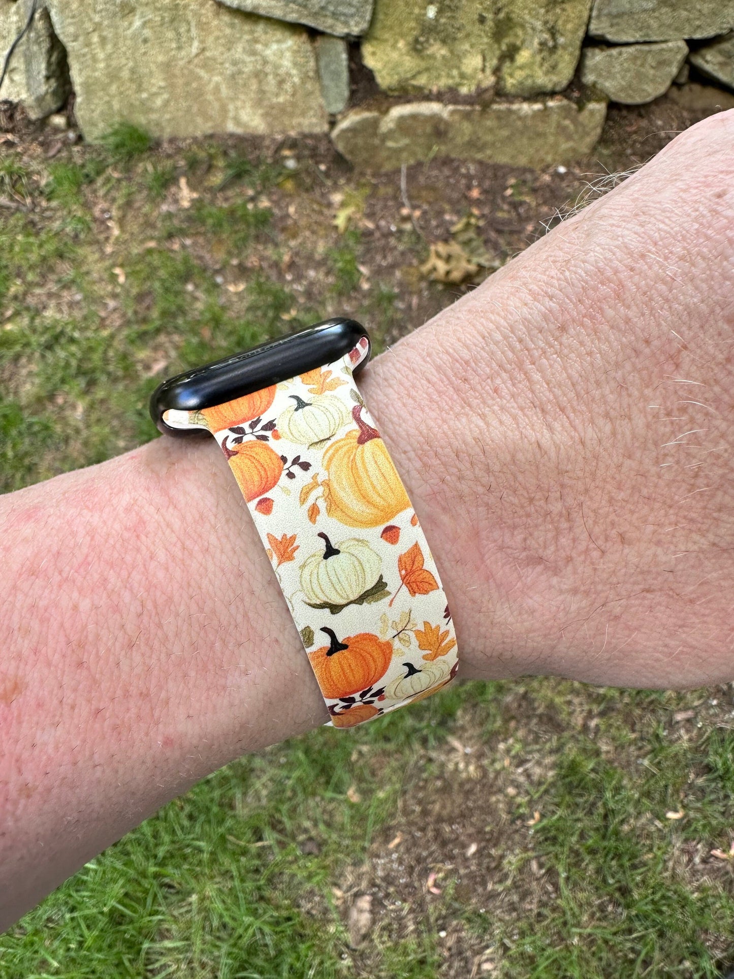 Pumpkin fall watch band for apple watch autumn pumpkins iwatch 20 22 38 40 41 42 44 45 49mm