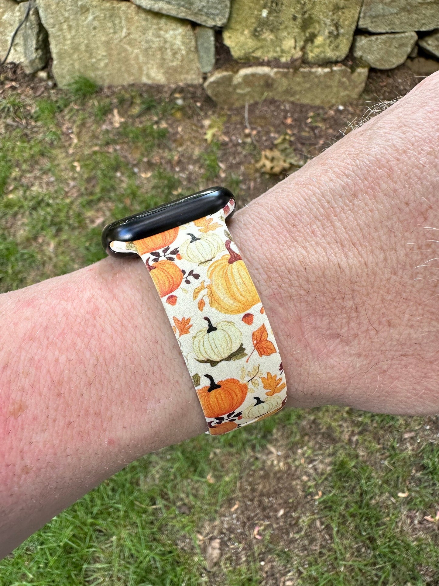 Pumpkin fall watch band for apple watch autumn pumpkins iwatch 20 22 38 40 41 42 44 45 49mm