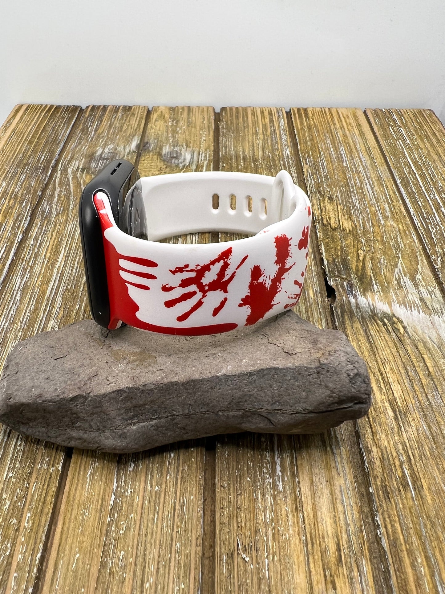 Halloween Watch Band for Apple Watch Samsung Horror Blood Band Fitbit Compatible 38/40/41mm, 42/44/45mm, Series 1,2,3,4,5,6,7,8