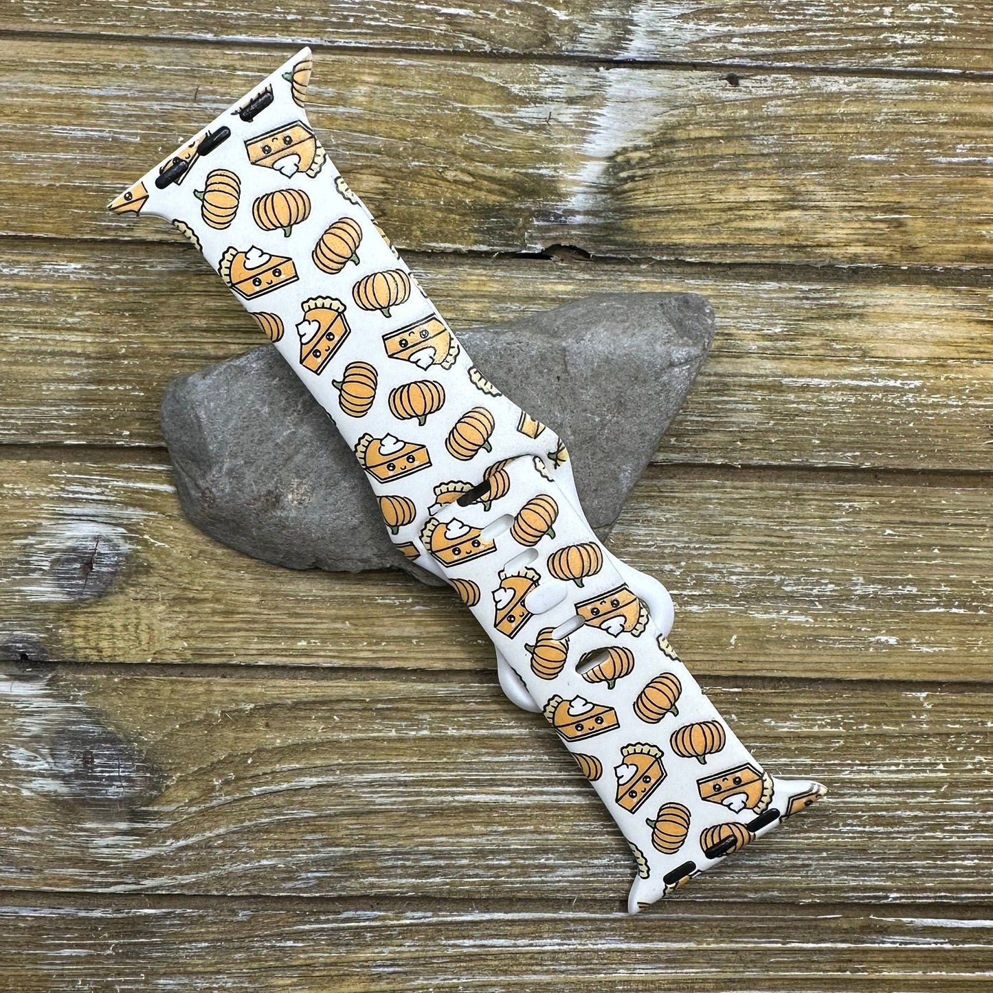Thanksgiving Fall Watch Band for Apple Watch Thanksgiving Pumpkin Pie 38 40 41 42 44 45 49mm Hello Fall Autumn