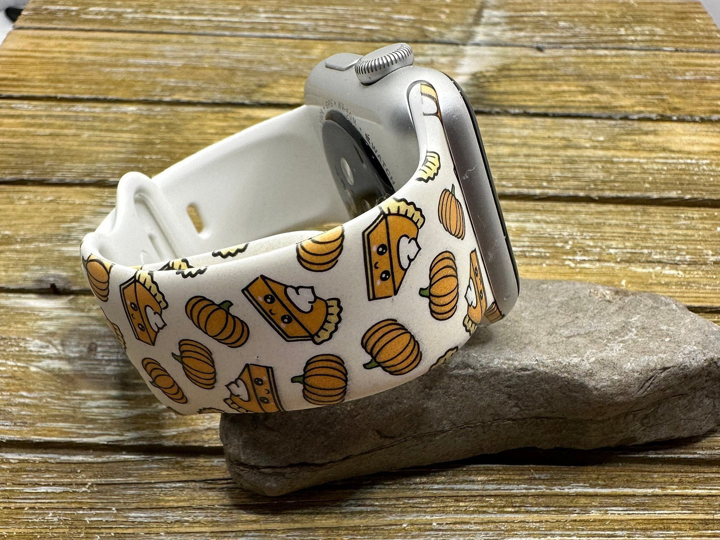 Thanksgiving Fall Watch Band for Apple Watch Thanksgiving Pumpkin Pie 38 40 41 42 44 45 49mm Hello Fall Autumn