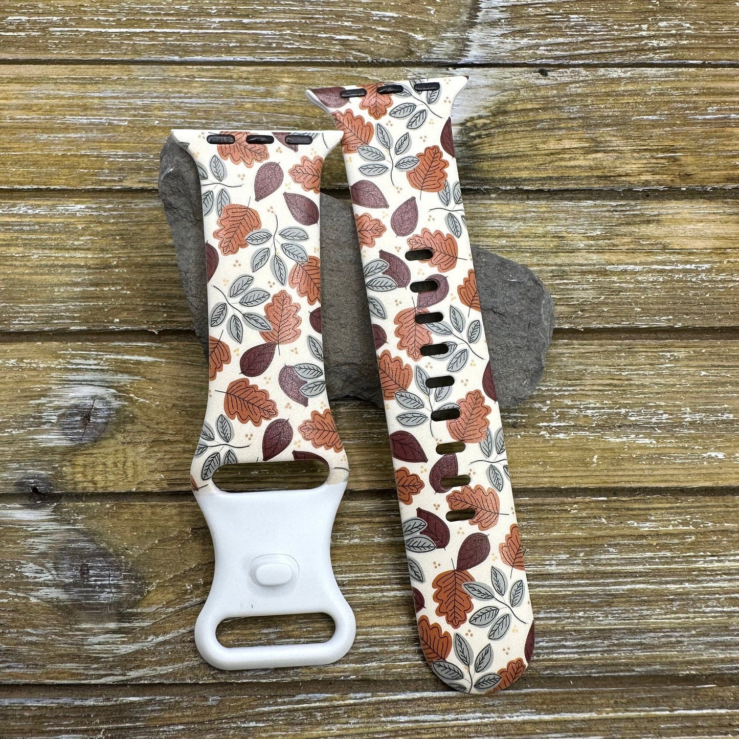 Fall Autumn Leaves Watch Band for Apple Watch 38 40 41 42 44 45mm Autumn Apple Watch silicone