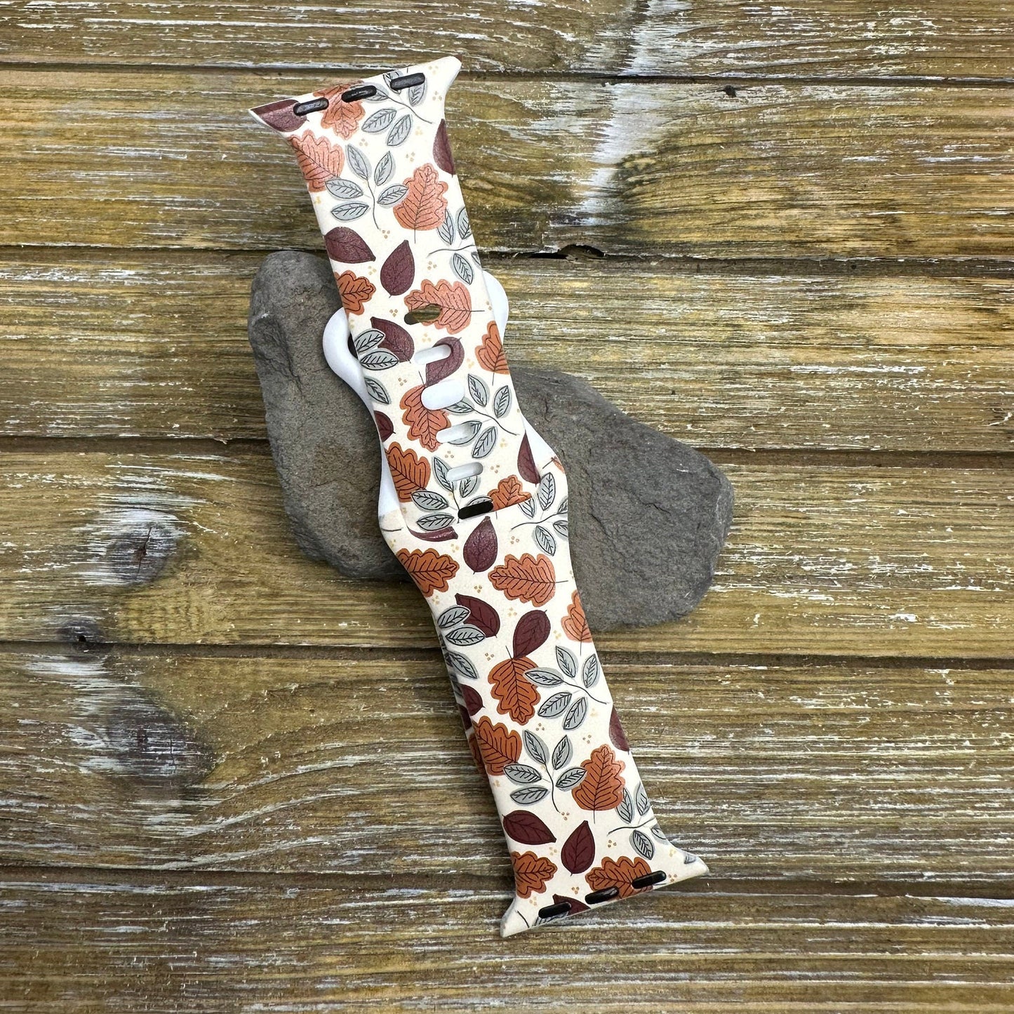 Fall Autumn Leaves Watch Band for Apple Watch 38 40 41 42 44 45mm Autumn Apple Watch silicone