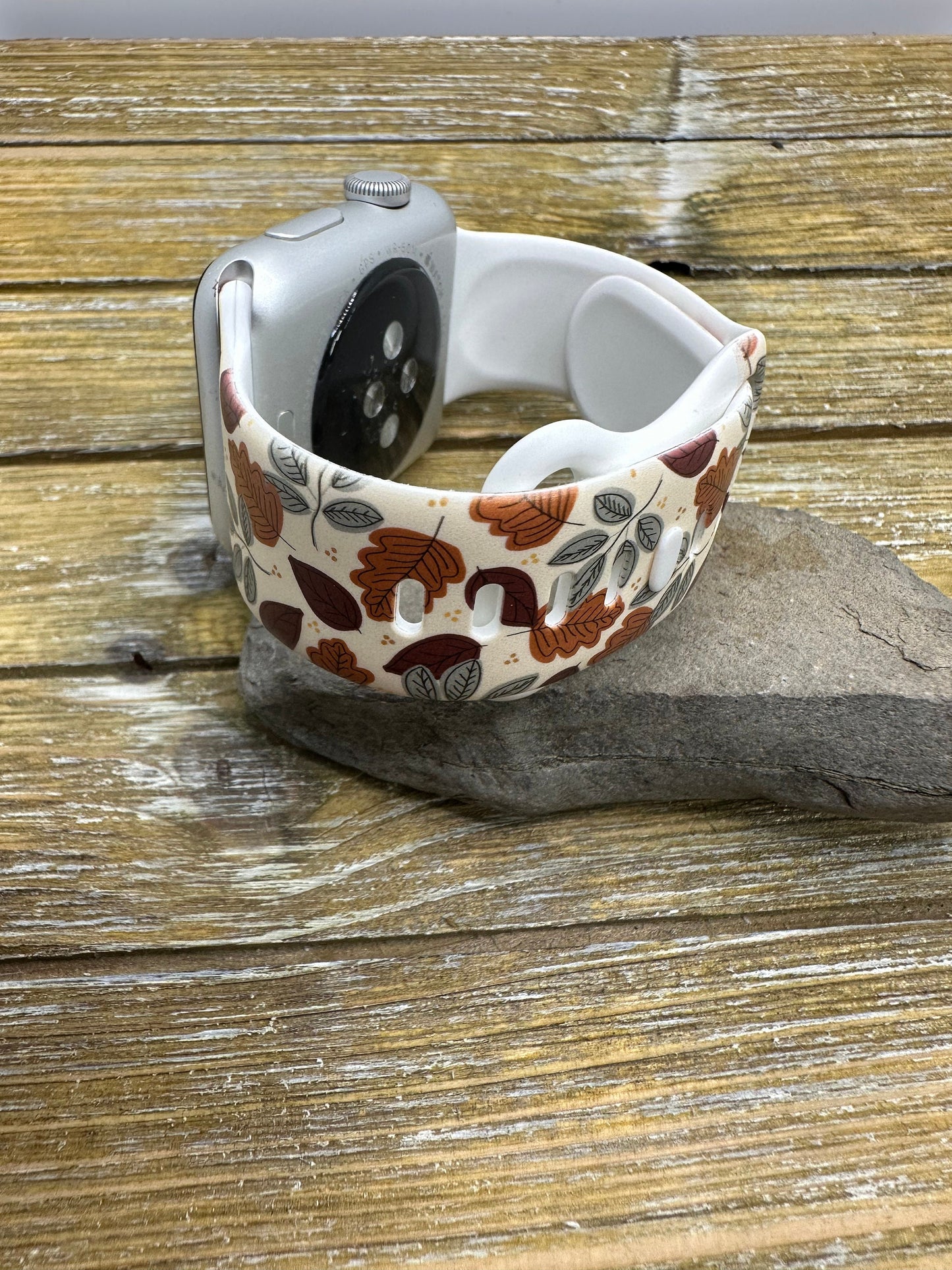 Fall Autumn Leaves Watch Band for Apple Watch 38 40 41 42 44 45mm Autumn Apple Watch silicone
