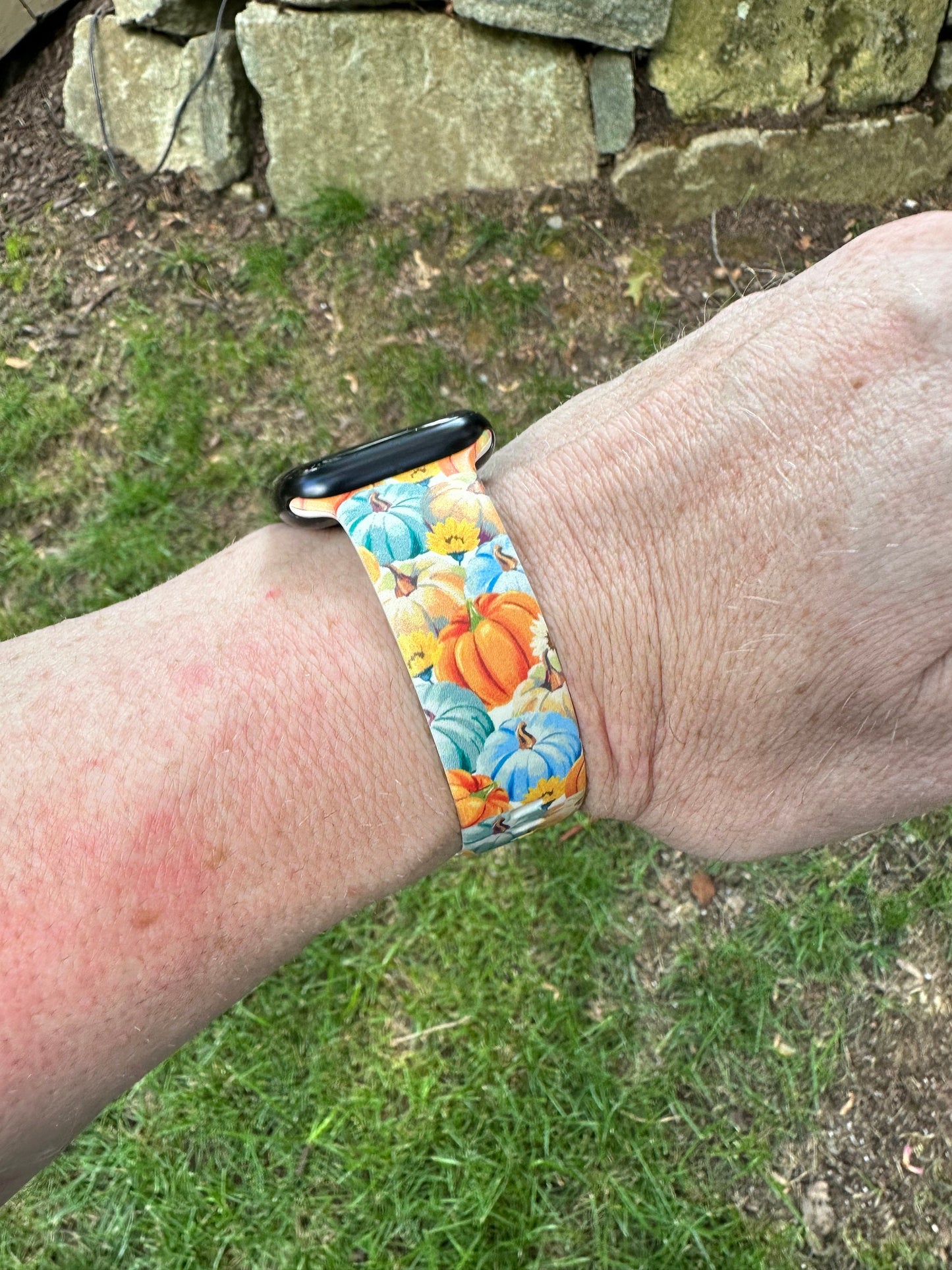 Fall Watch Band for Apple Watch Colorful Pumpkins Autumn iWatch 20 22 38 40 41 42 44 45 49mm