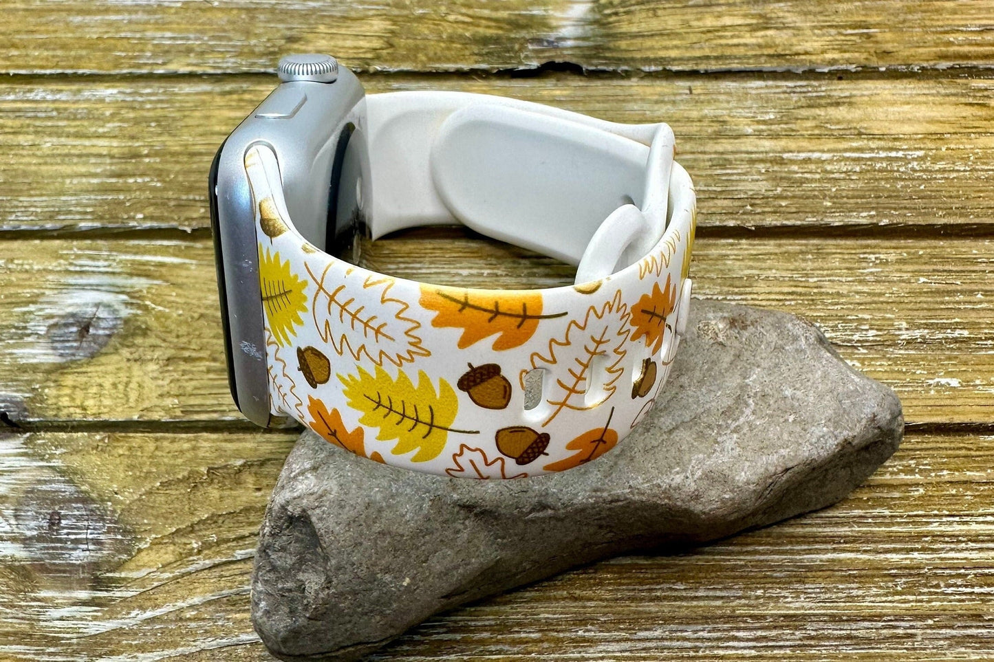 Fall Leaves Watch Band for Apple Hello Fall Leaves Autumn 20 22 38 40 41 42 44 45 49mm
