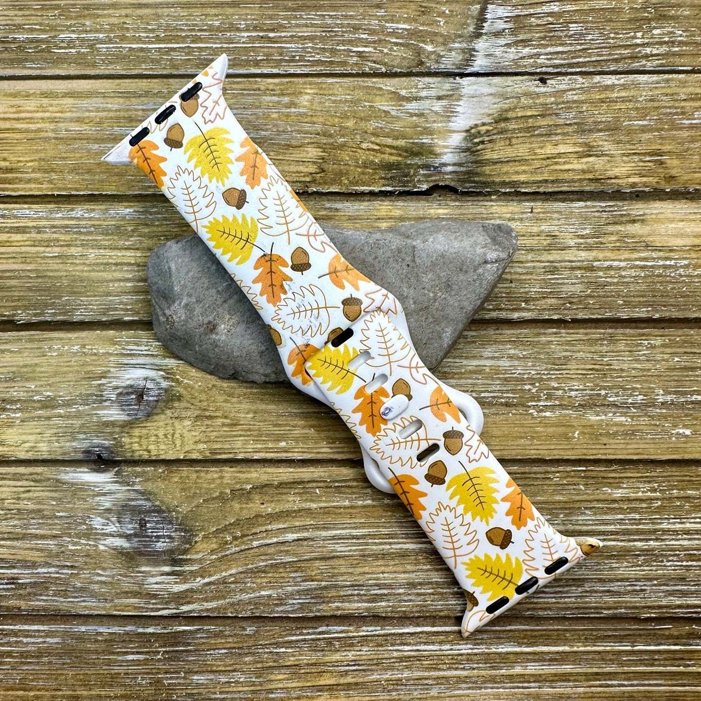 Fall Leaves Watch Band for Apple Hello Fall Leaves Autumn 20 22 38 40 41 42 44 45 49mm