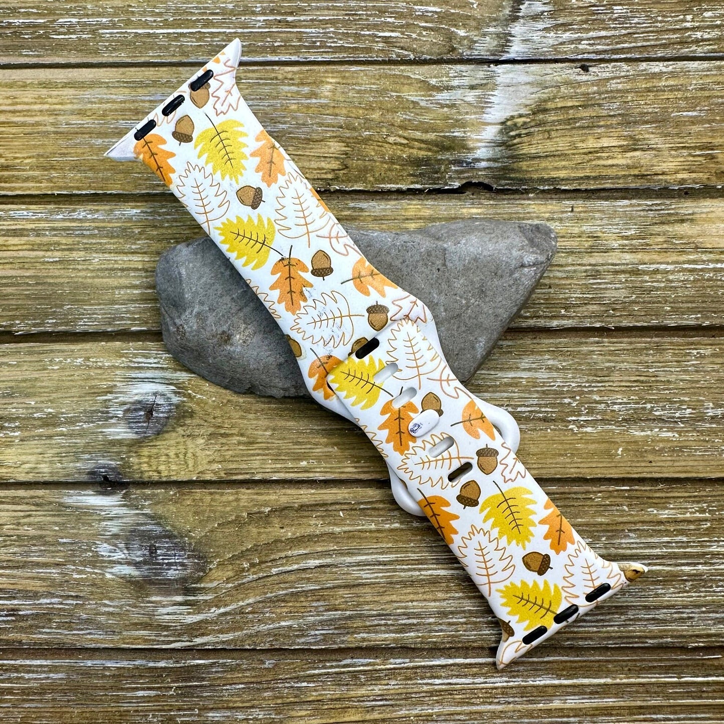 Fall Leaves Watch Band for Apple Hello Fall Leaves Autumn 20 22 38 40 41 42 44 45 49mm