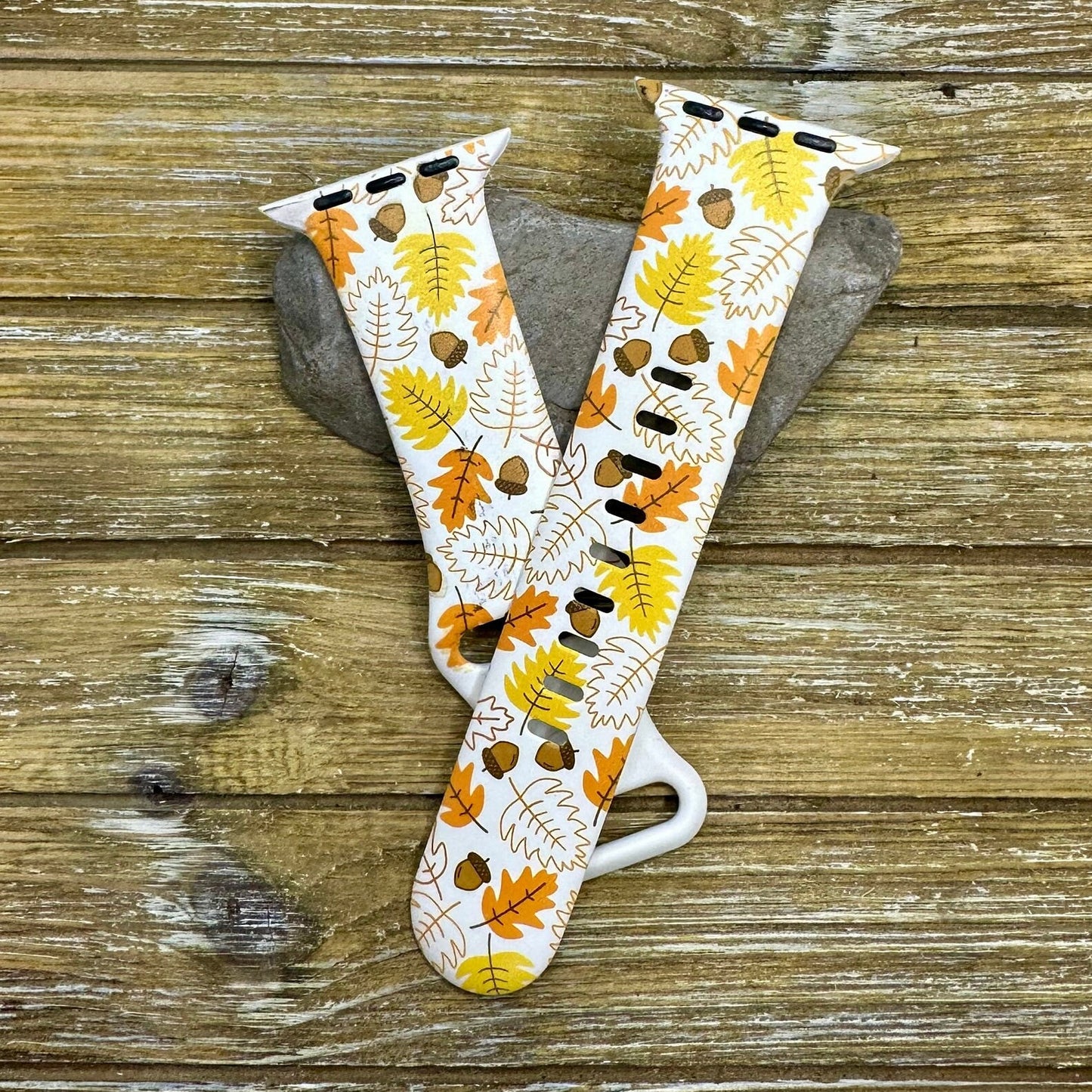 Fall Leaves Watch Band for Apple Hello Fall Leaves Autumn 20 22 38 40 41 42 44 45 49mm