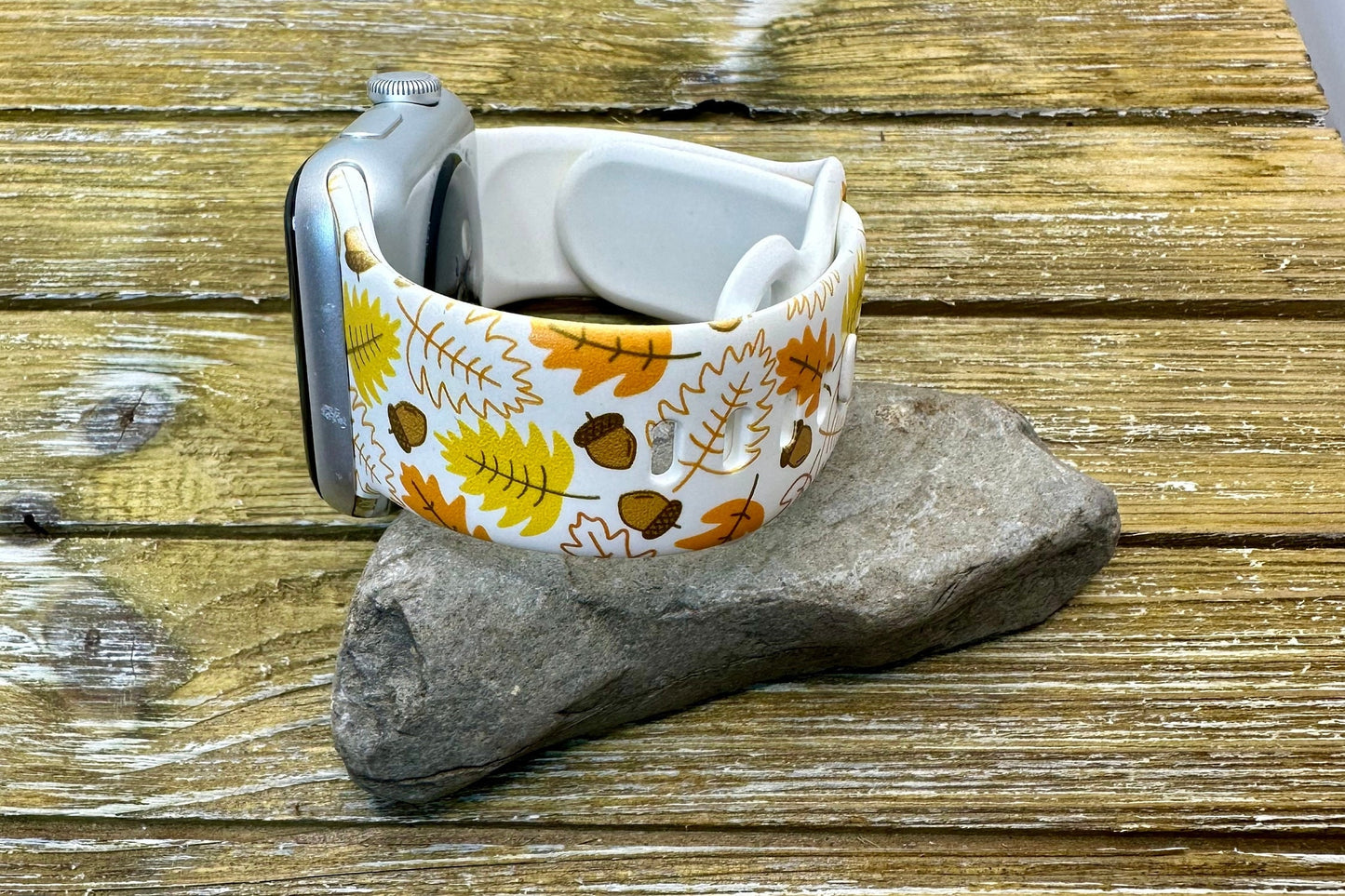 Fall Leaves Watch Band for Apple Hello Fall Leaves Autumn 20 22 38 40 41 42 44 45 49mm