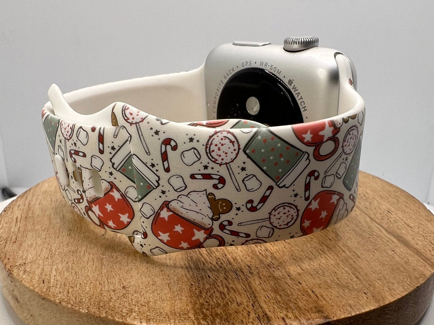 Holiday watch band compatible with apple watch coffee cream 38mm 40mm 41mm 42mm 44mm 45mm