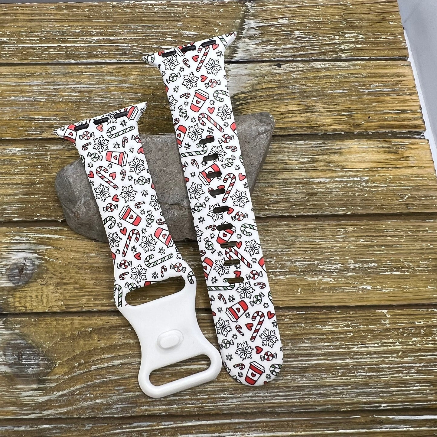 Christmas favorites watch band apple watch silicone coffee and candy holiday winter 38mm 40mm 41mm 42mm 44mm 45mm