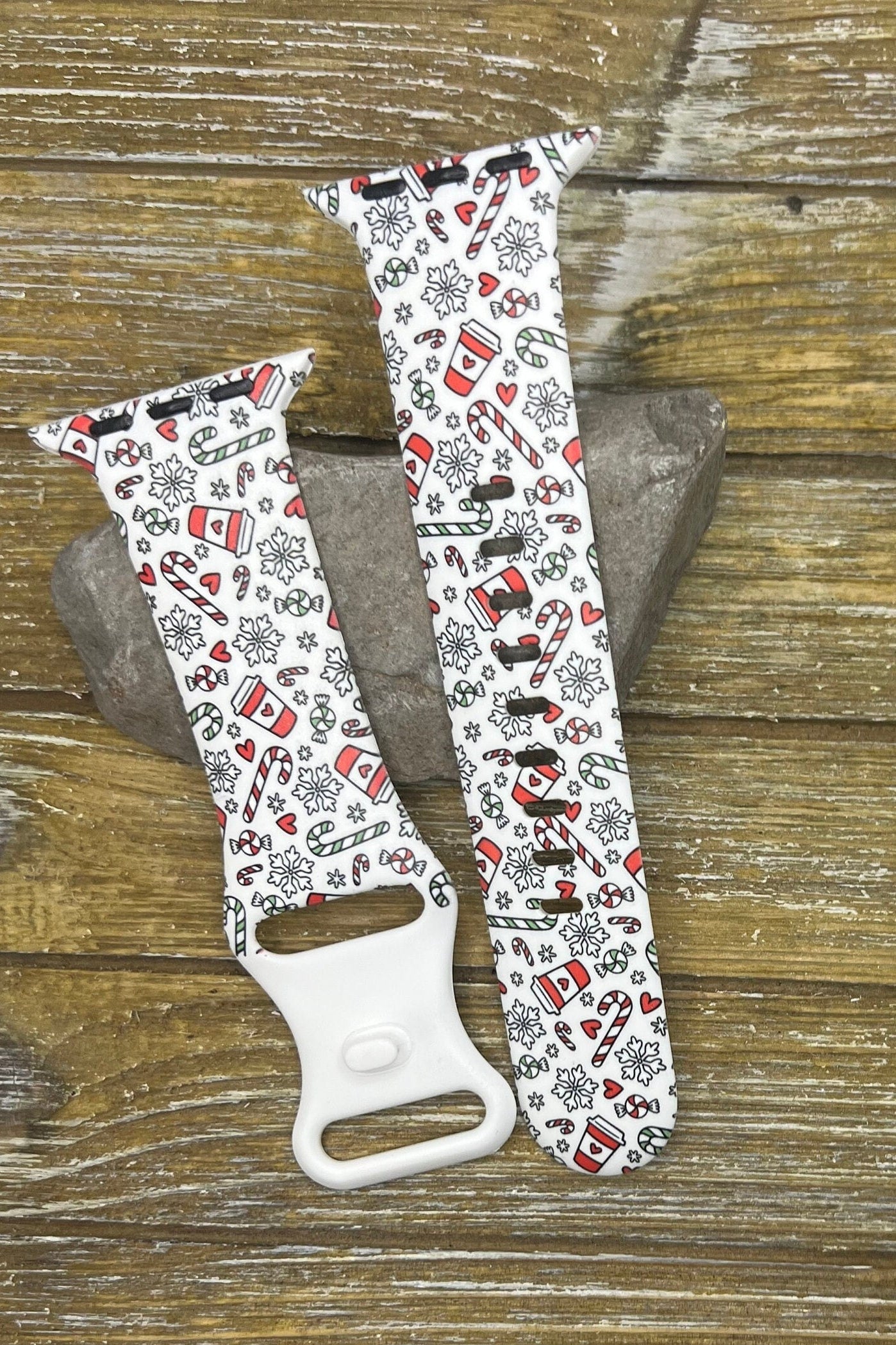 Christmas favorites watch band apple watch silicone coffee and candy holiday winter 38mm 40mm 41mm 42mm 44mm 45mm