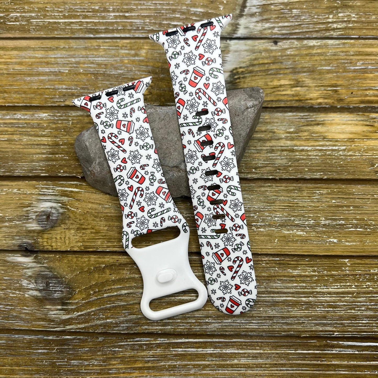 Christmas favorites watch band apple watch silicone coffee and candy holiday winter 38mm 40mm 41mm 42mm 44mm 45mm