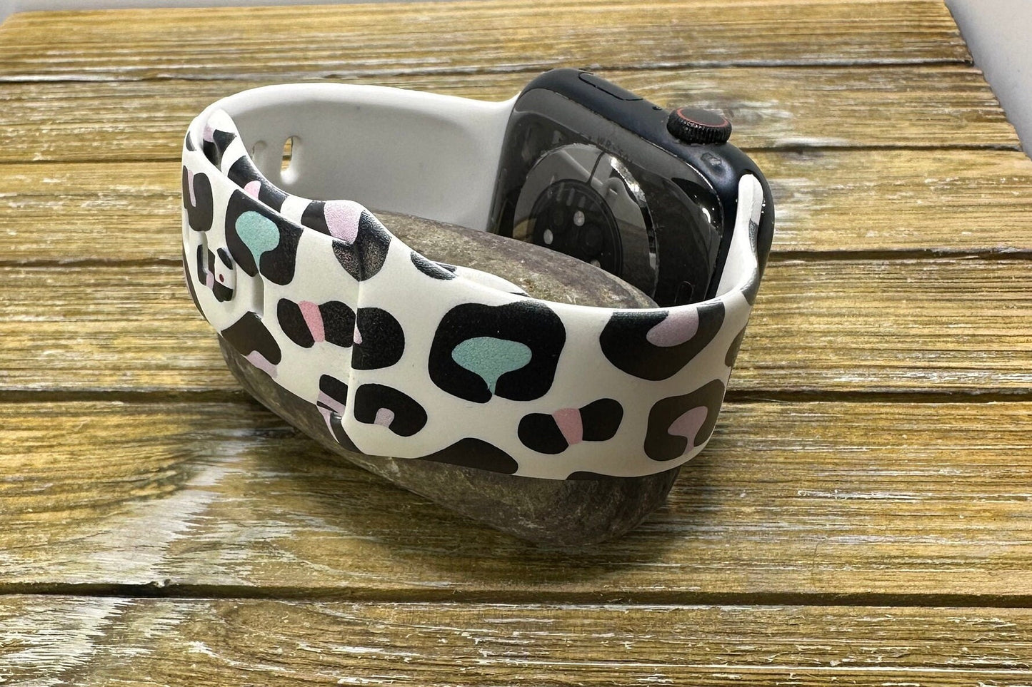 Boho leopard apple watch samsung fitbit multi color leopard band for women's band 20mm 22mm 38/40/41 42/44/45/49mm ultra