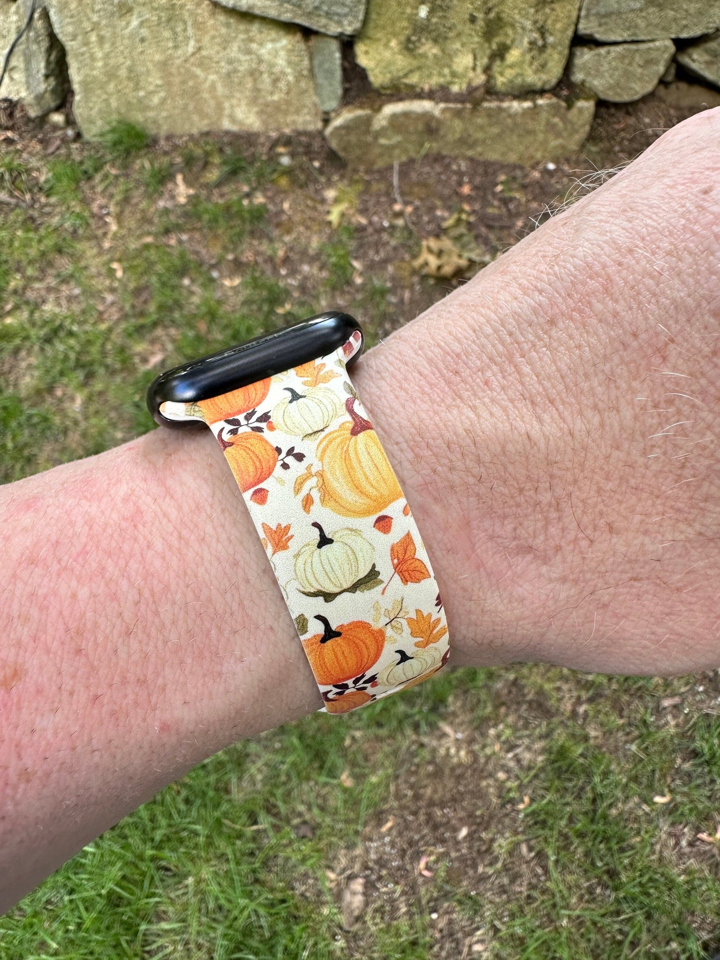 Pumpkin fall watch band for apple watch autumn pumpkins iwatch  20 22 38 40 41 42 44 45 49mm